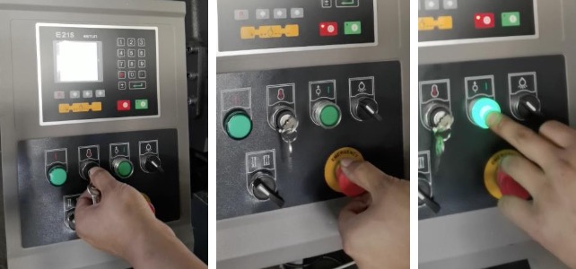 hydraulic shearing machine NC control panel painel de controle NC da máquina de corte hidráulica