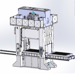 Tabela m&oacute;vel da prensa de engrenagem