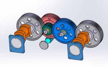 transmiss&atilde;o de prensa de manivela lateral reta