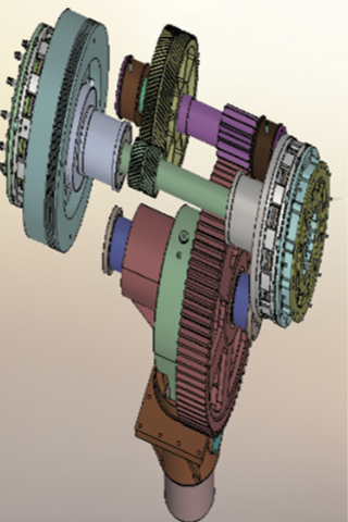 transmiss&atilde;o de engrenagem exc&ecirc;ntrica de ponto &uacute;nico
