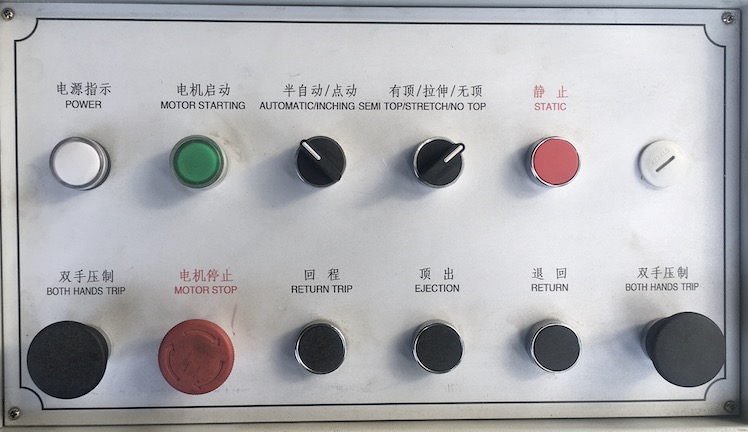 Controle Painel-Hydraulic Press